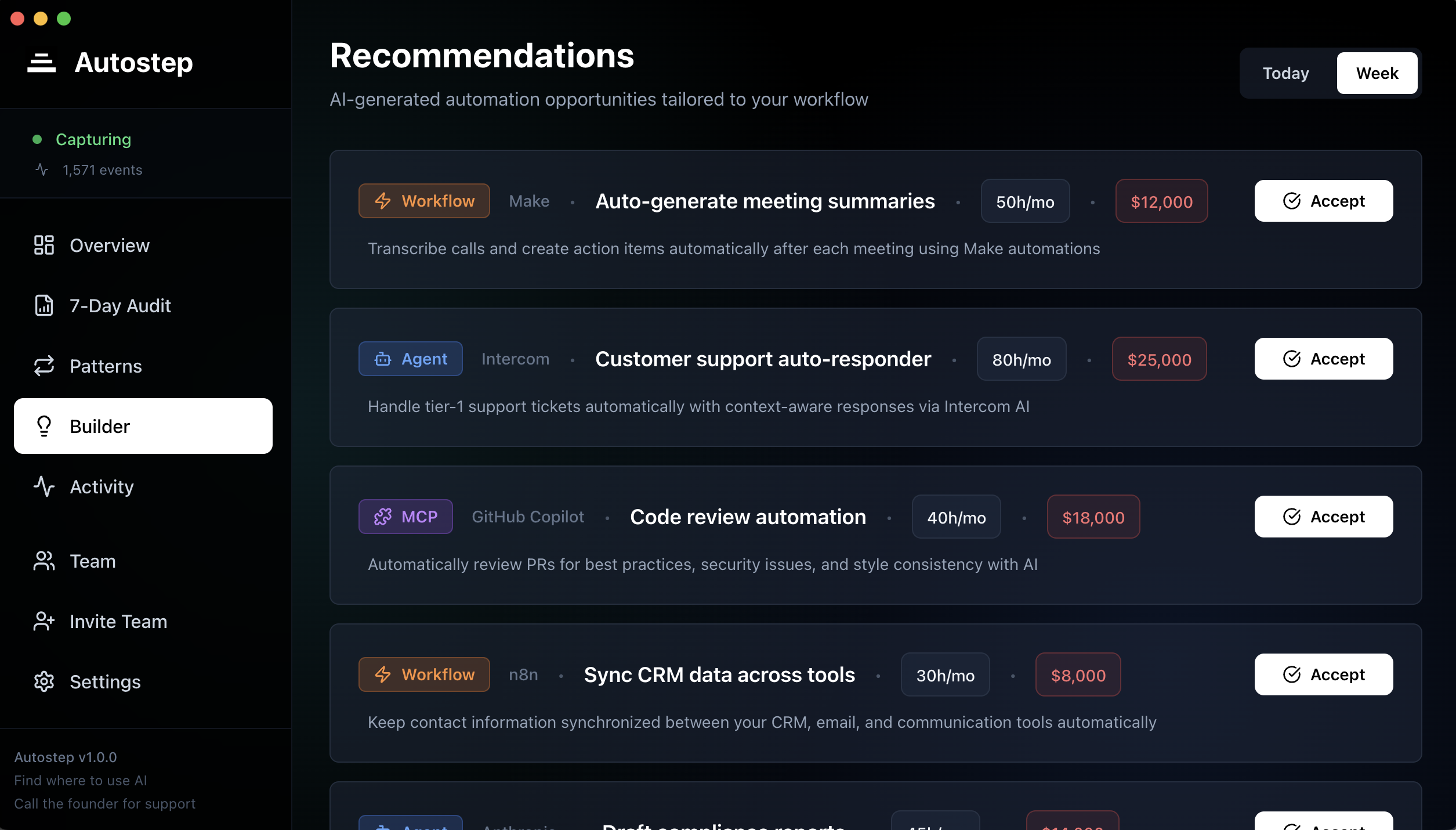 Agents should build themselves